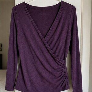 Lilac Wrap Blouse